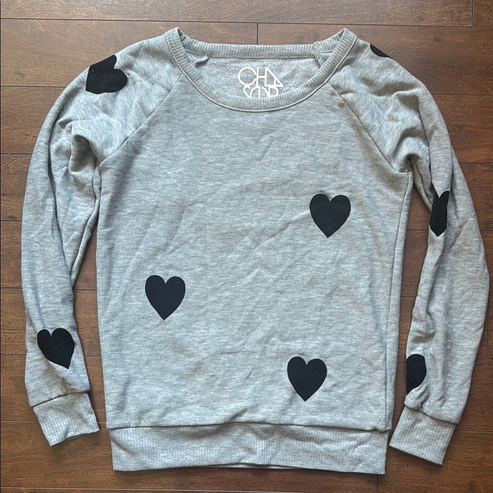 Chaser Heart Print Sweatshirt